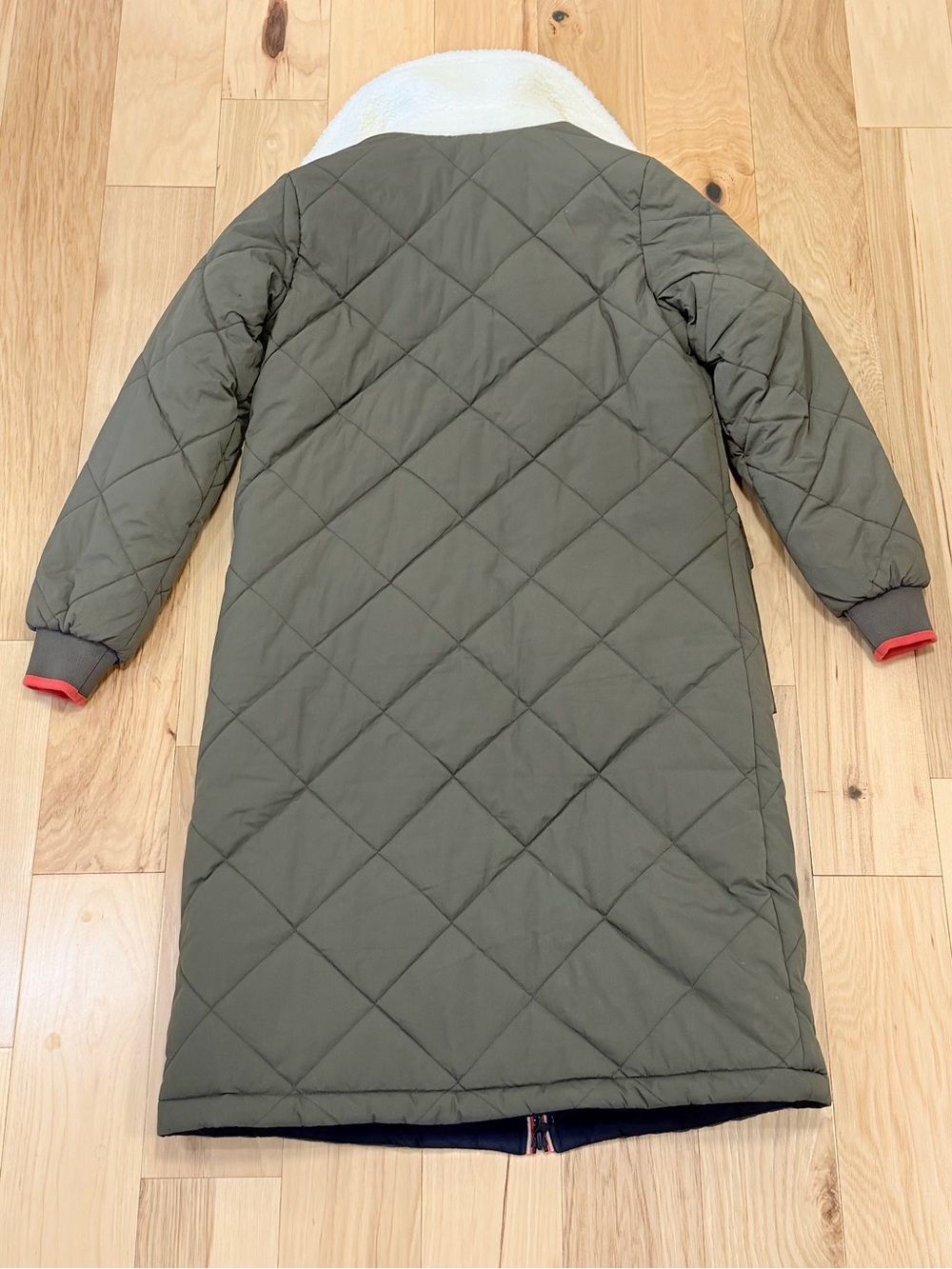 NWT Boden Women’s Reversible Quilted Puffer Coat - Picture 4 of 5